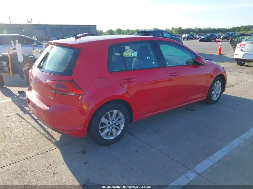 2016 VOLKSWAGEN GOLF TSI S 4-DOOR