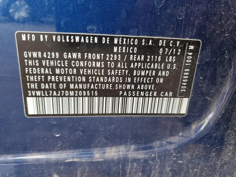 2013 VOLKSWAGEN JETTA TDI  