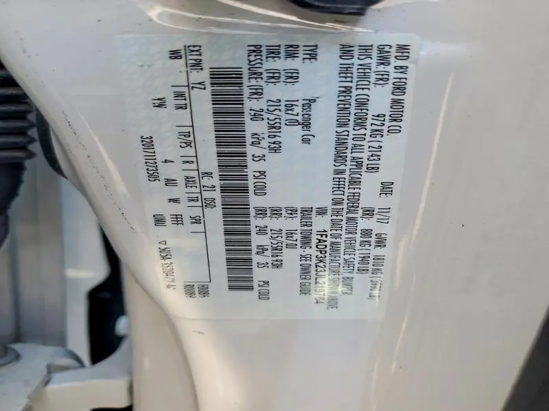 2018 FORD FOCUS SE  