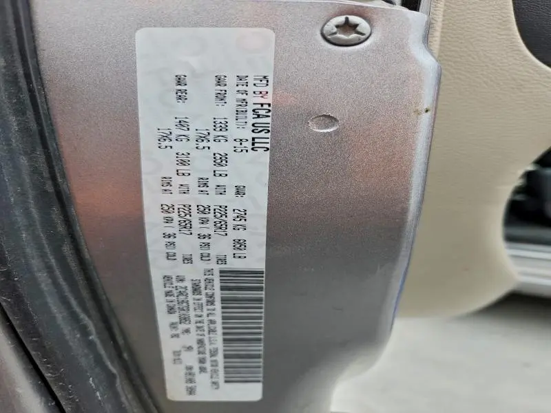 2016 CHRYSLER TOWN & COUNTRY TOURING  