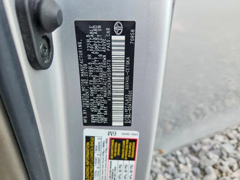 2010 TOYOTA CAMRY XLE V6  