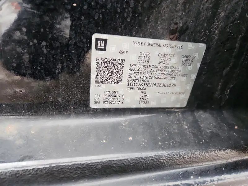 2018 CHEVROLET SILVERADO K1500 LT  