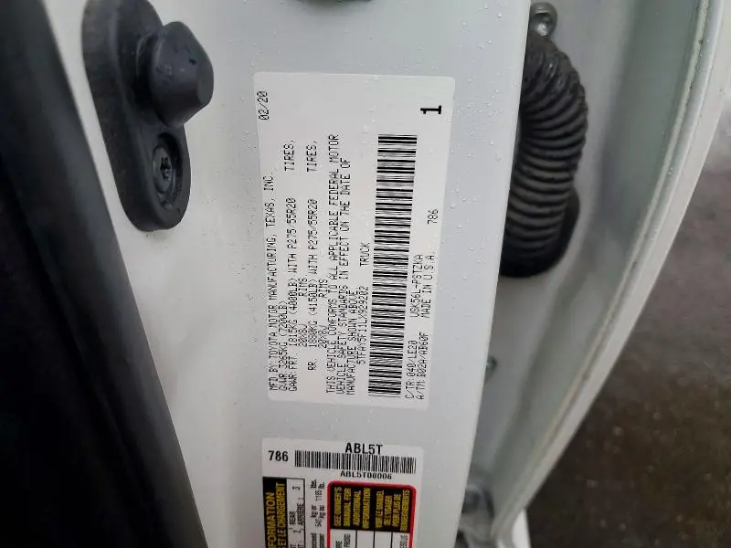 2020 TOYOTA TUNDRA PLATINUM  