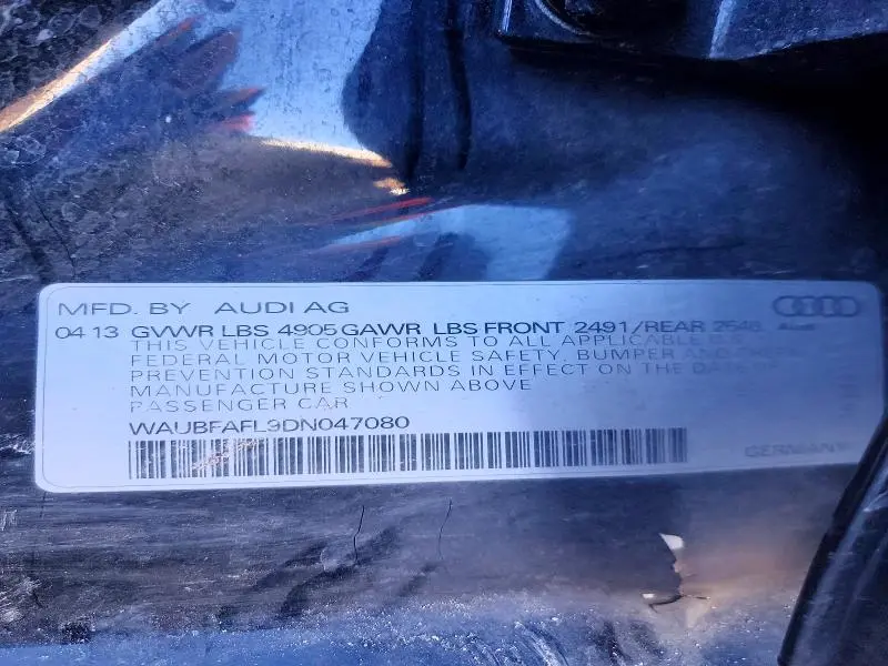 2013 AUDI A4 PREMIUM  