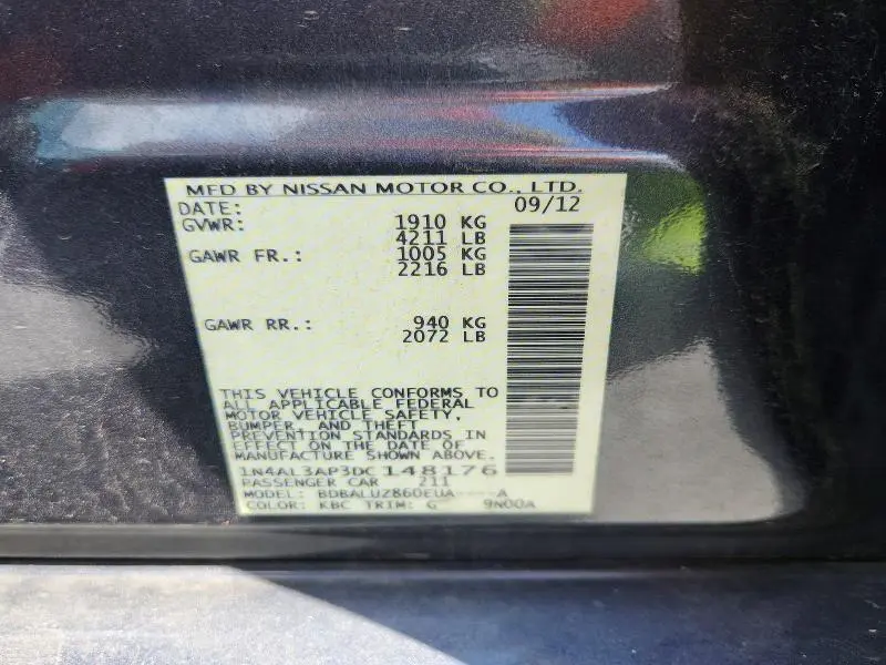 2013 NISSAN ALTIMA 2.5  