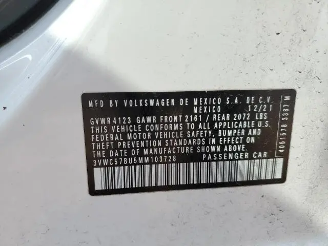 2021 VOLKSWAGEN JETTA S  