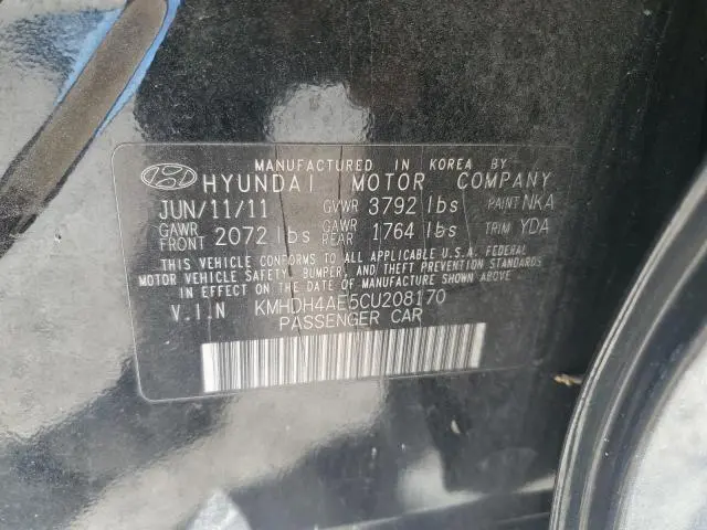 2012 HYUNDAI ELANTRA GLS  