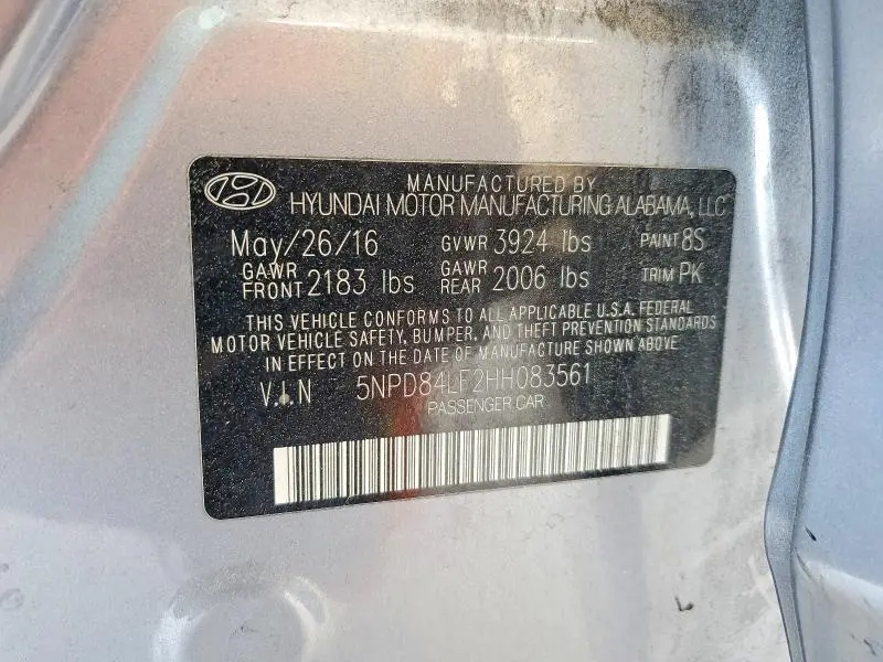 2017 HYUNDAI ELANTRA SE  
