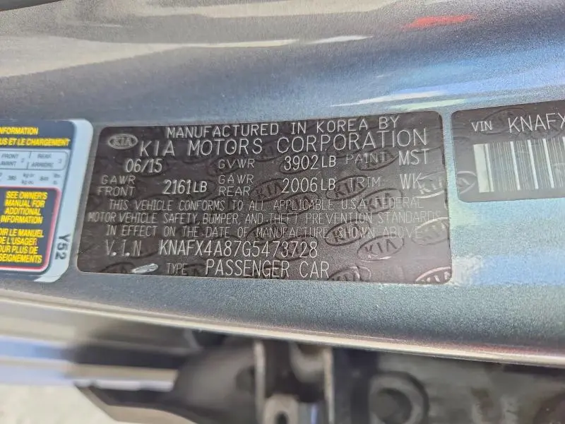 2016 KIA FORTE EX  