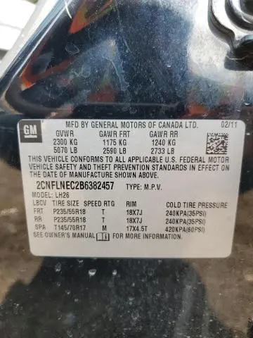 2011 CHEVROLET EQUINOX LT  
