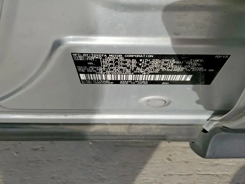 2013 TOYOTA RAV4 LIMITED  