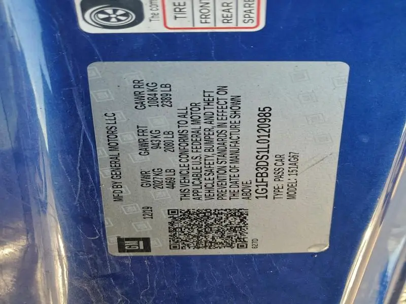 2020 CHEVROLET CAMARO LS  