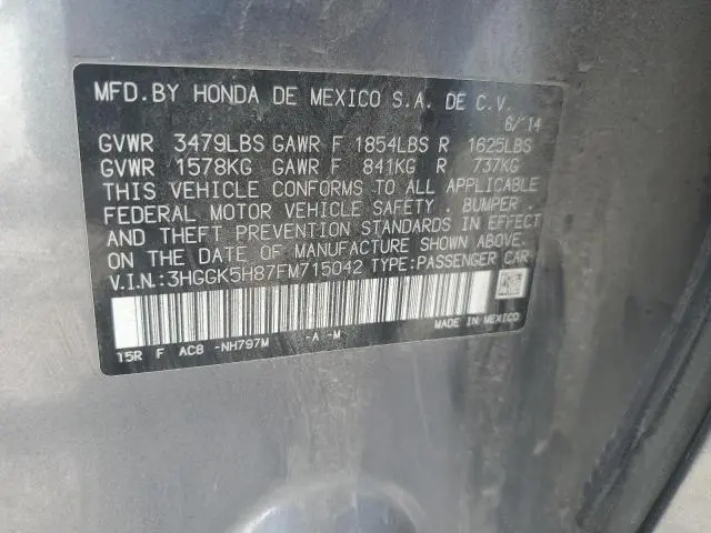 2015 HONDA FIT EX  
