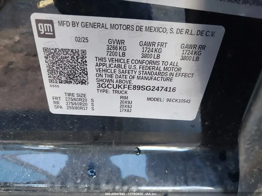 2025 CHEVROLET SILVERADO 1500 4WD  SHORT BED LT TRAIL BOSS