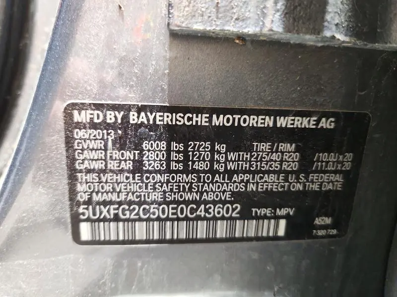 2014 BMW X6 XDRIVE35I  