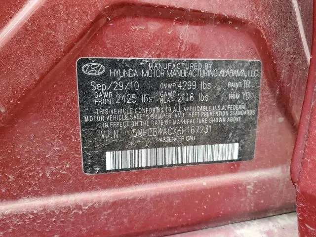 2011 HYUNDAI SONATA GLS
