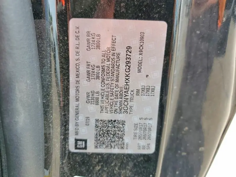 2019 CHEVROLET SILVERADO K1500  
