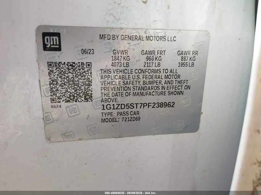2023 CHEVROLET MALIBU FWD 1LT