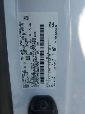 2021 FORD F150 SUPER CAB  
