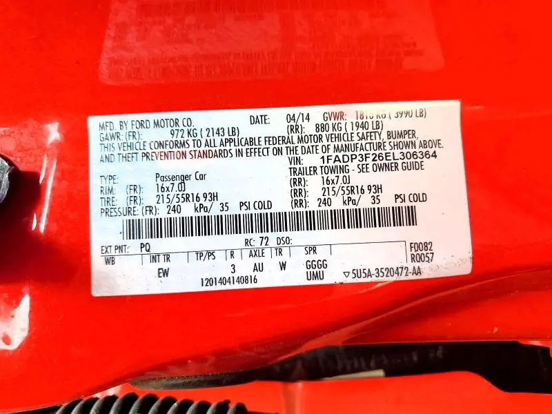 2014 FORD FOCUS SE  