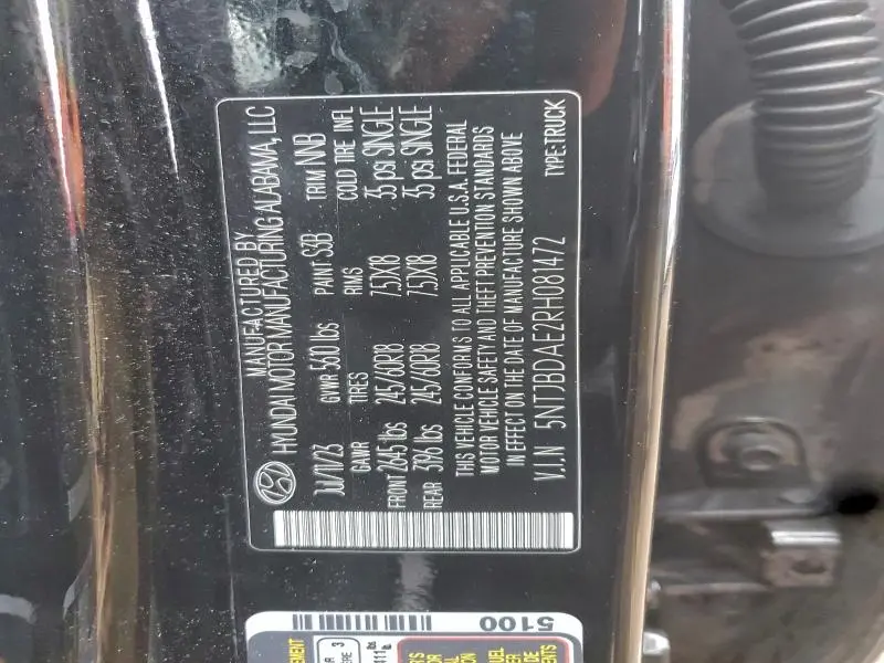 2024 HYUNDAI SANTA CRUZ SEL  