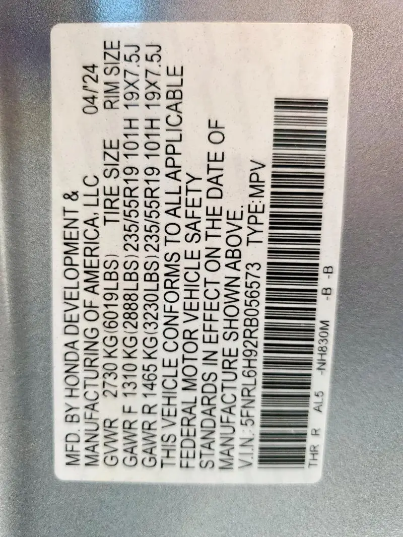 2024 HONDA ODYSSEY ELITE  