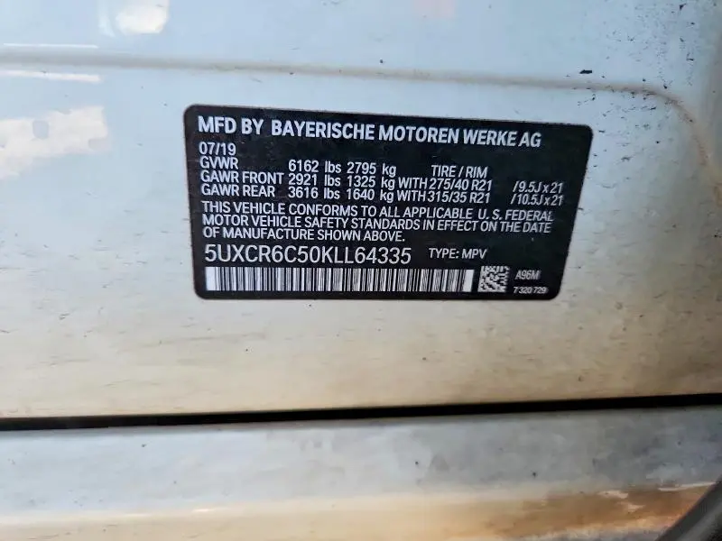 2019 BMW X5 XDRIVE40I  