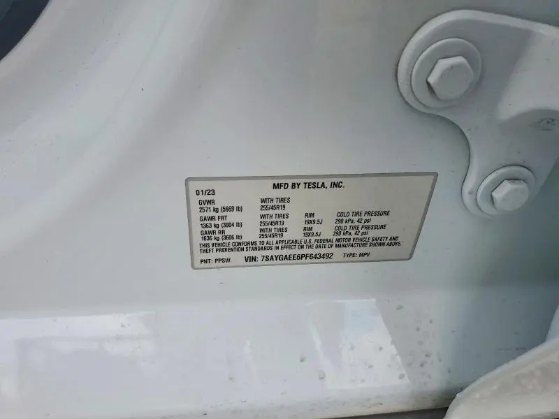 2023 TESLA MODEL Y   