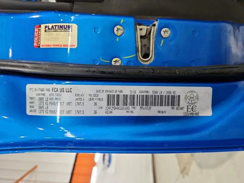 2019 JEEP CHEROKEE TRAILHAWK  