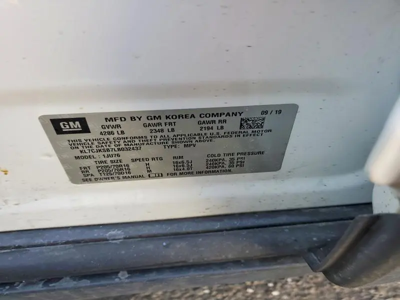 2020 CHEVROLET TRAX LS  