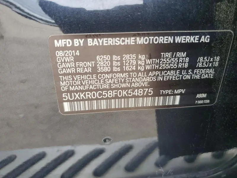 2015 BMW X5 XDRIVE35I  