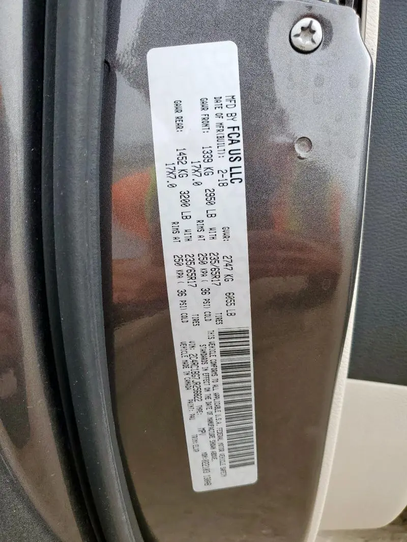 2018 CHRYSLER PACIFICA TOURING L  