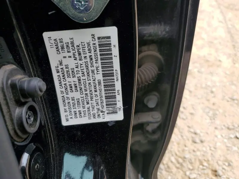 2015 HONDA CIVIC EXL  