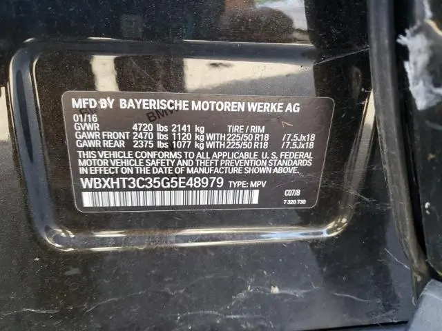 2016 BMW X1 XDRIVE28I  