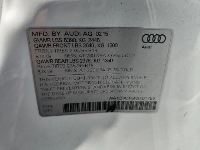 2015 AUDI Q5 PREMIUM  