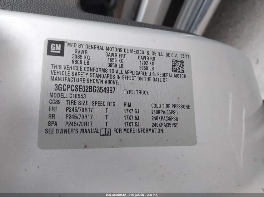 2011 CHEVROLET SILVERADO 1500 LT