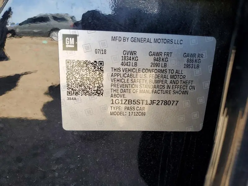 2018 CHEVROLET MALIBU LS  