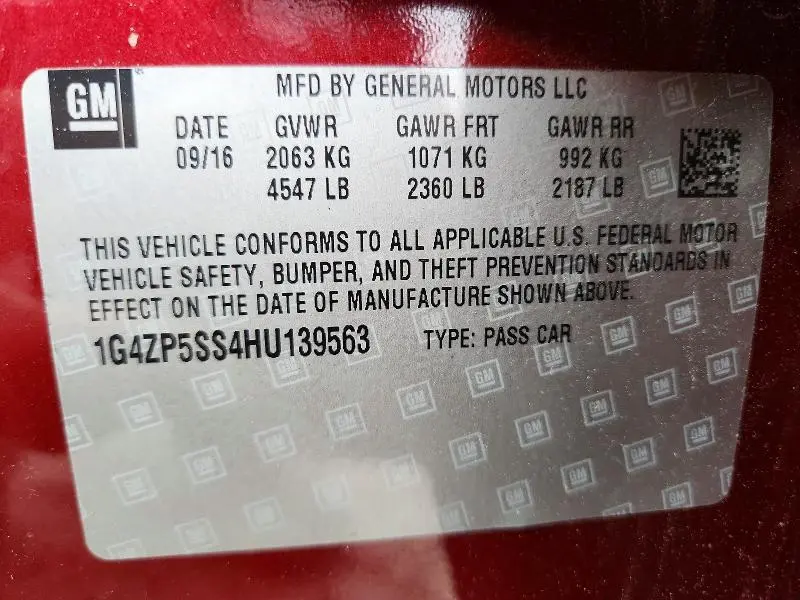 2017 BUICK LACROSSE ESSENCE  
