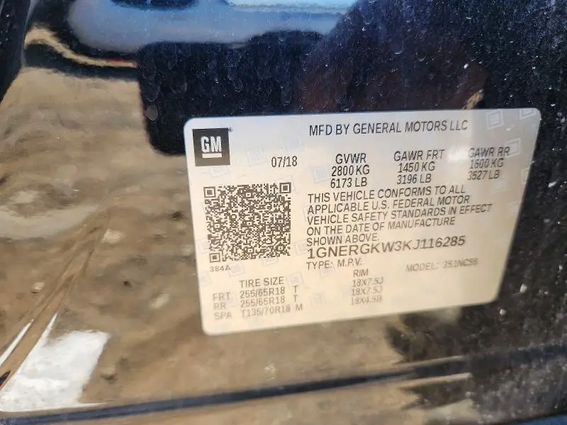 2019 CHEVROLET TRAVERSE LT  