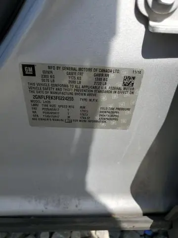 2015 CHEVROLET EQUINOX LT