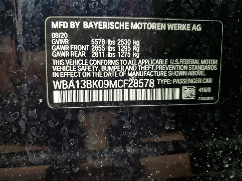 2021 BMW M550XI   