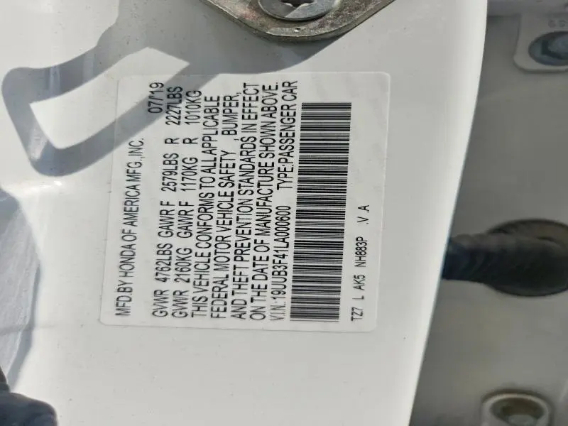 2020 ACURA TLX TECHNOLOGY  