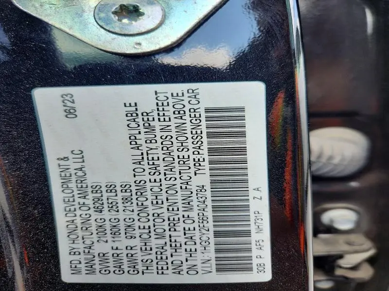 2023 HONDA ACCORD HYBRID SPORT  
