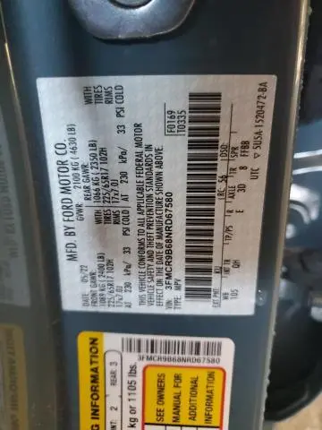 2022 FORD BRONCO SPORT BIG BEND  