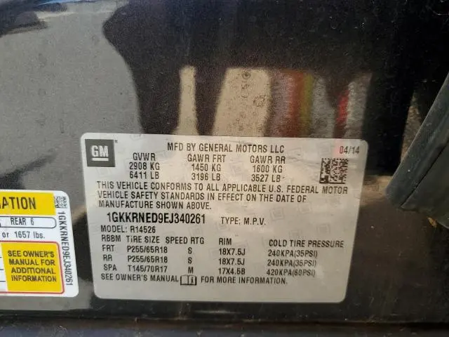 2014 GMC ACADIA SLE  