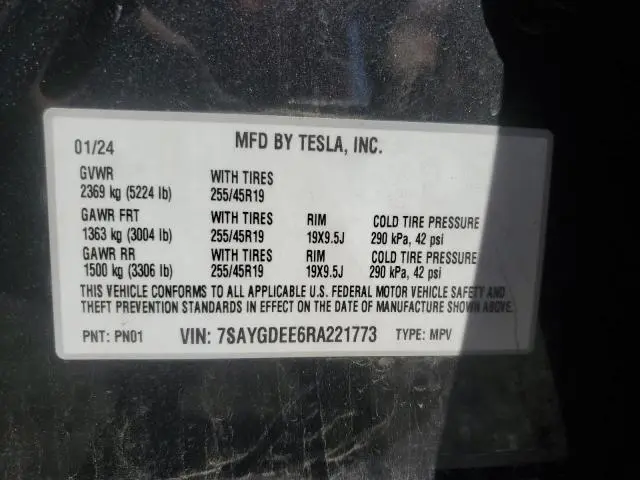 2024 TESLA MODEL Y 