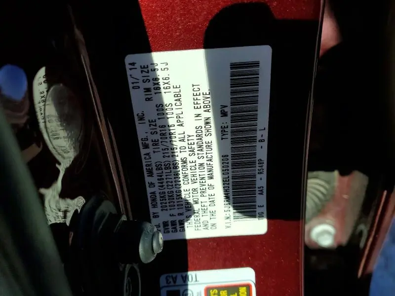2014 HONDA CR-V LX  