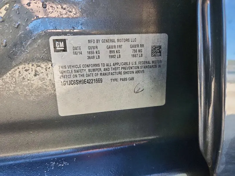 2014 CHEVROLET SONIC LT  