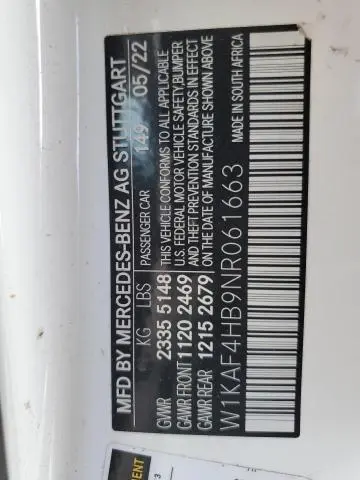 2022 MERCEDES-BENZ C 300 4MATIC  