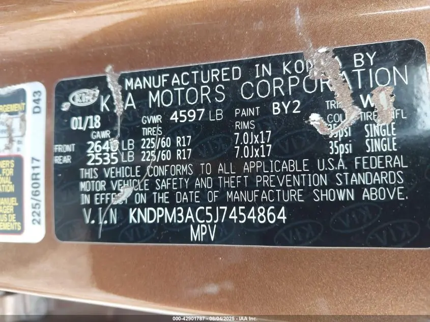 2018 KIA SPORTAGE LX